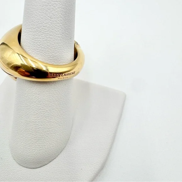 Saint Laurent Whirlwind crystal-embellished ring - Picture 5 of 8